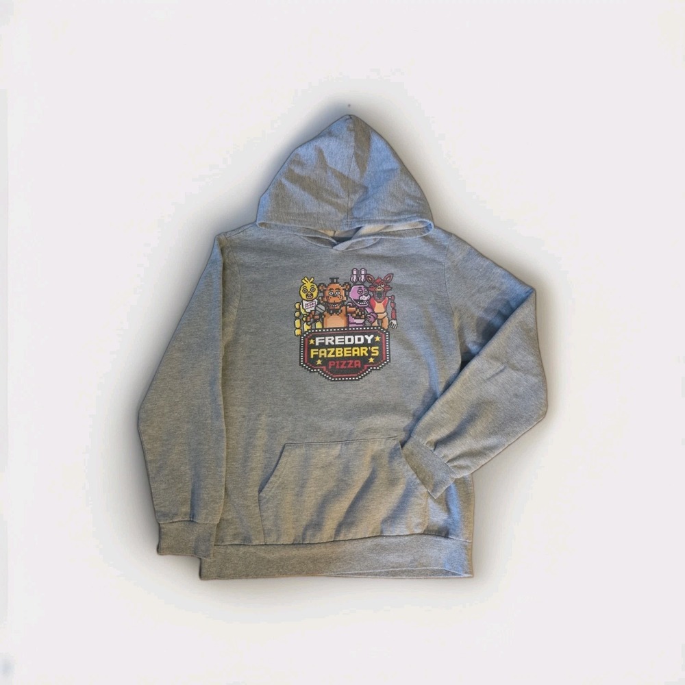 Five Nights at Freddy's Freddy Fazbear's Pizza Youth XL Gray Hoodie